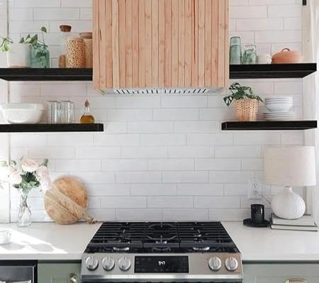 Just like this Set of 2 Natural Wood Floating Shelves - Deep Wall Shelves for Bedroom - Bathroom Shelves for Room Wall - Kitchen Floating Shelf - Golden Oak Shelves - 16D x 6W x 1,20 H (Light Walnut)